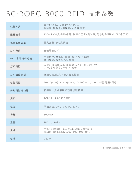 ROBO8000采血流水线
